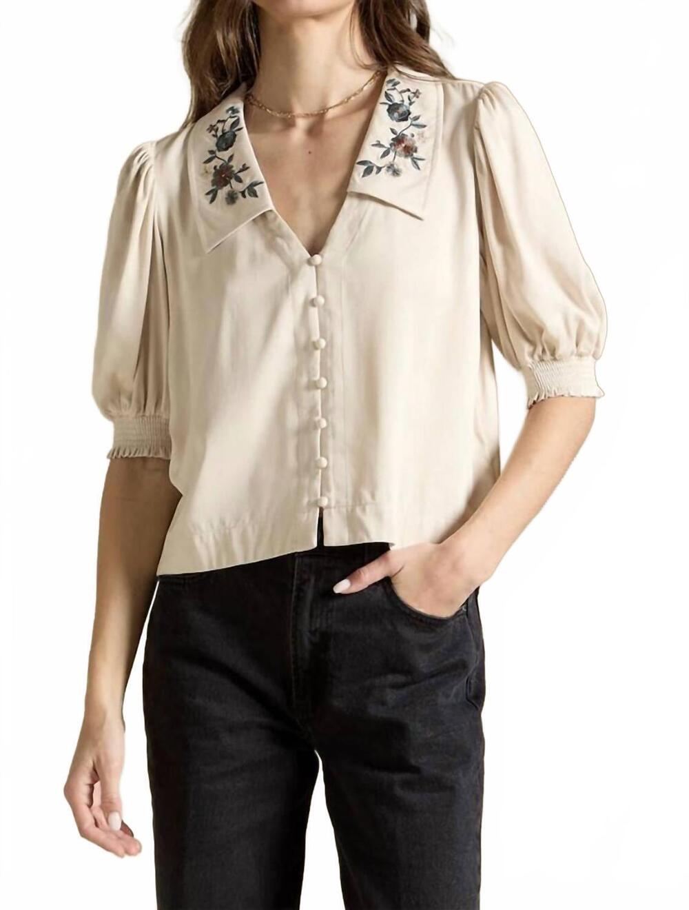 NEW SALTWATER LUXE stacia top in beige